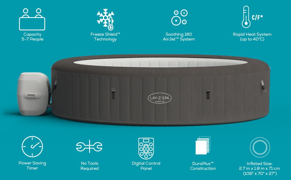 Mauritius SaluSpa Inflatable Hot Tub