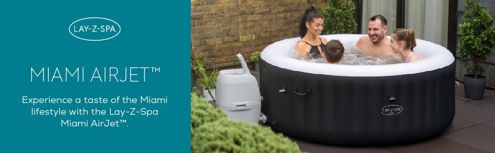 Miami Saluspa Inflatable Hot Tub Uk Lay Z Spa Miami Hot Tub 6170