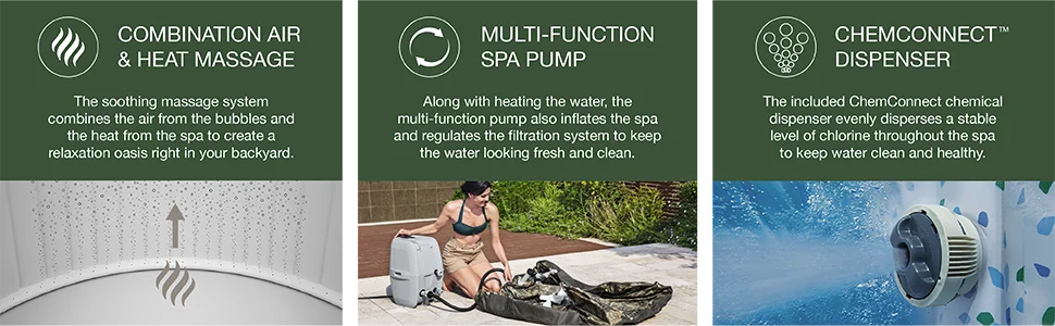 Mossy Oak SaluSpa Inflatable Hot Tub