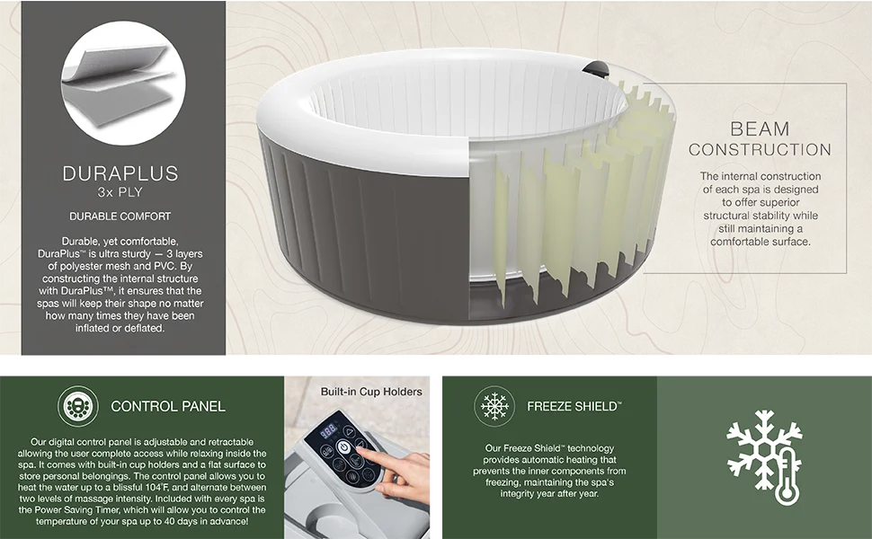 Mossy Oak SaluSpa Inflatable Hot Tub