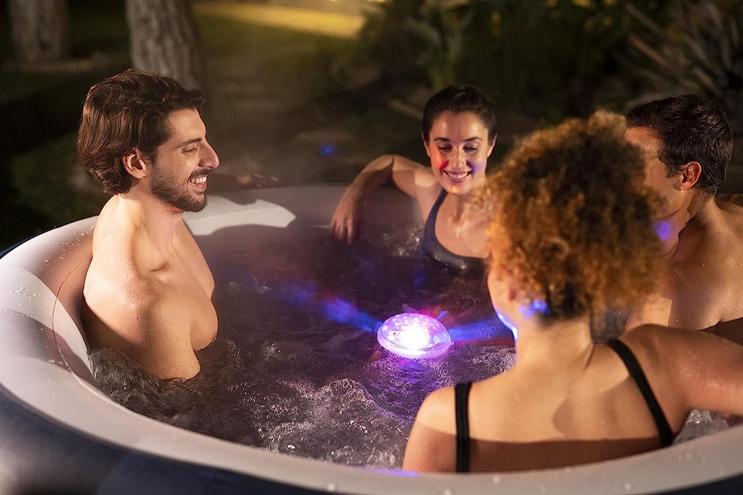 SaluSpa Saint Tropez 120 Airjet Inflatable Hot Tub with Floating LED light