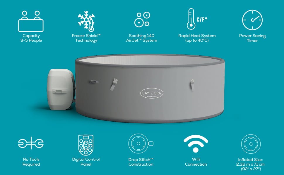 Singapore SaluSpa AirJet Plus Hot Tub