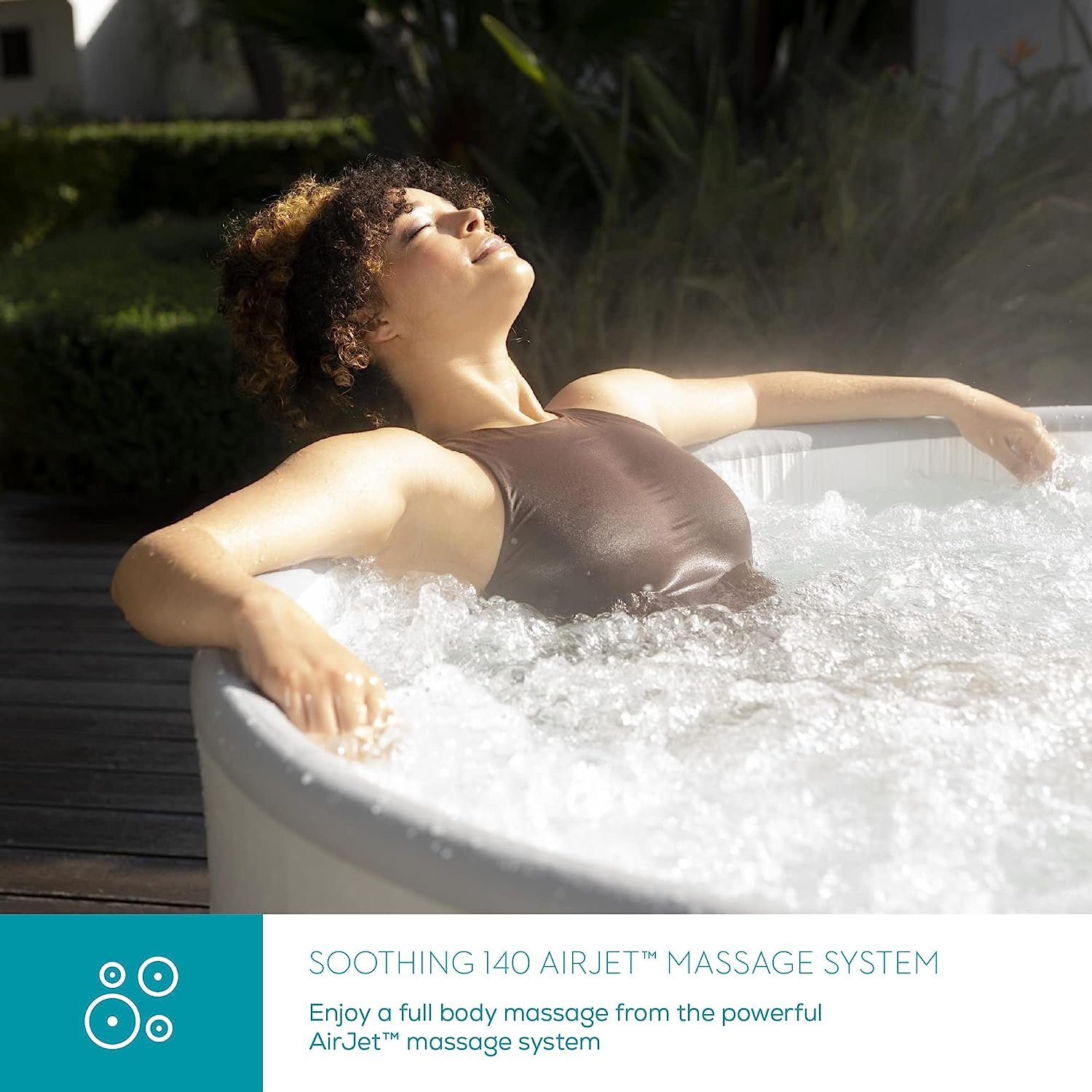 SaluSpa Singapore AirJet Plus Hot Tub with FreezeShield, 3-5 Person