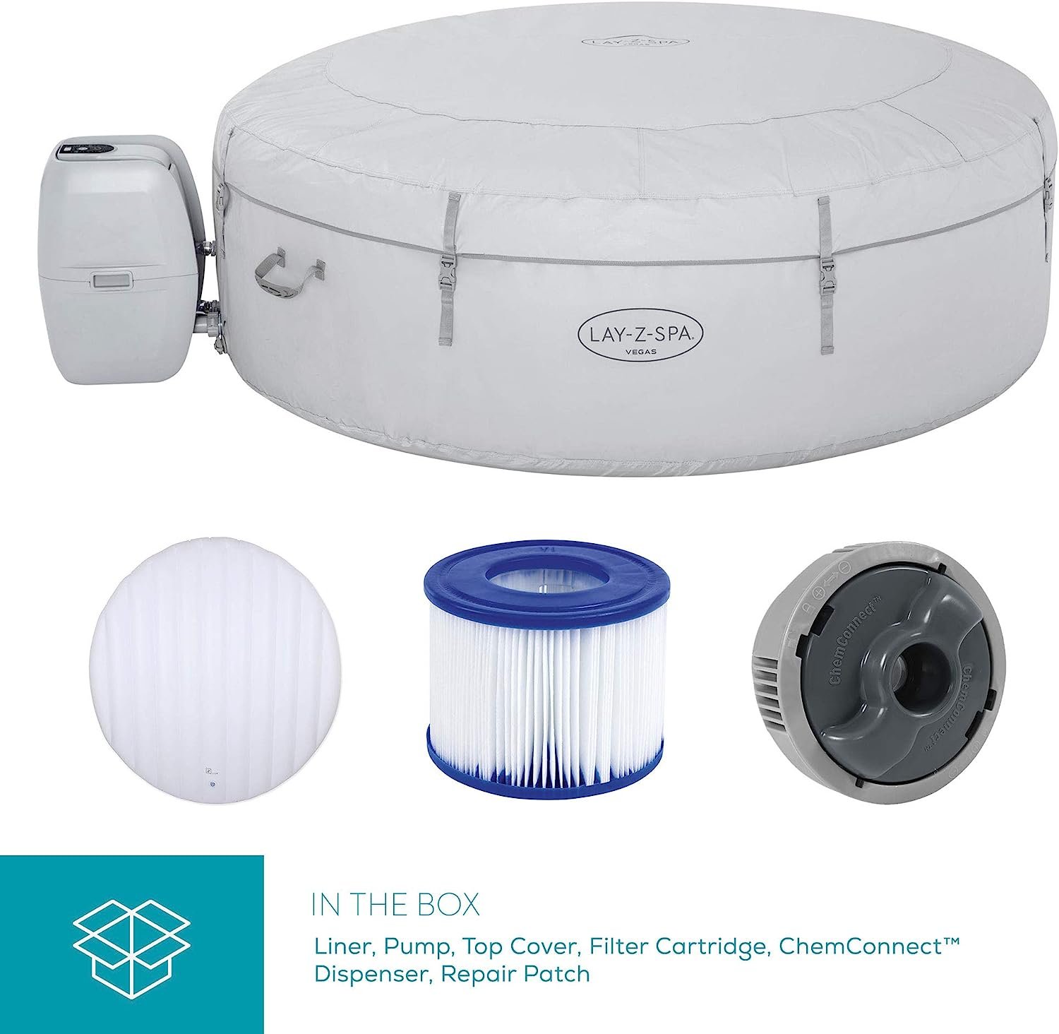 SaluSpa Vegas AirJet Inflatable Hot Tub 4-6 Person