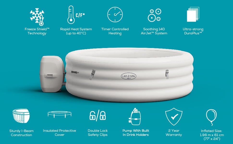 Vegas SaluSpa AirJet Inflatable Hot Tub