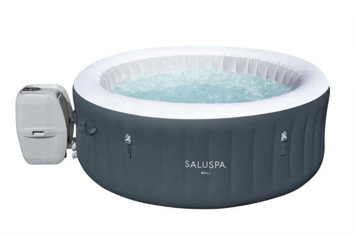 SaluSpa Bali 4 Person 81 Air Jet Hot Tub, Grey