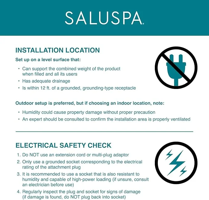 SaluSpa Boracay Inflatable Hot Tub 120 AirJet Massage System