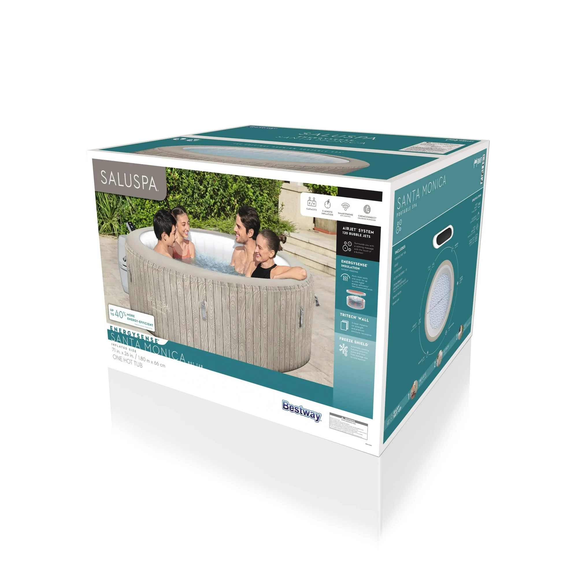 SaluSpa Santa Monica AirJet Inflatable Hot Tub