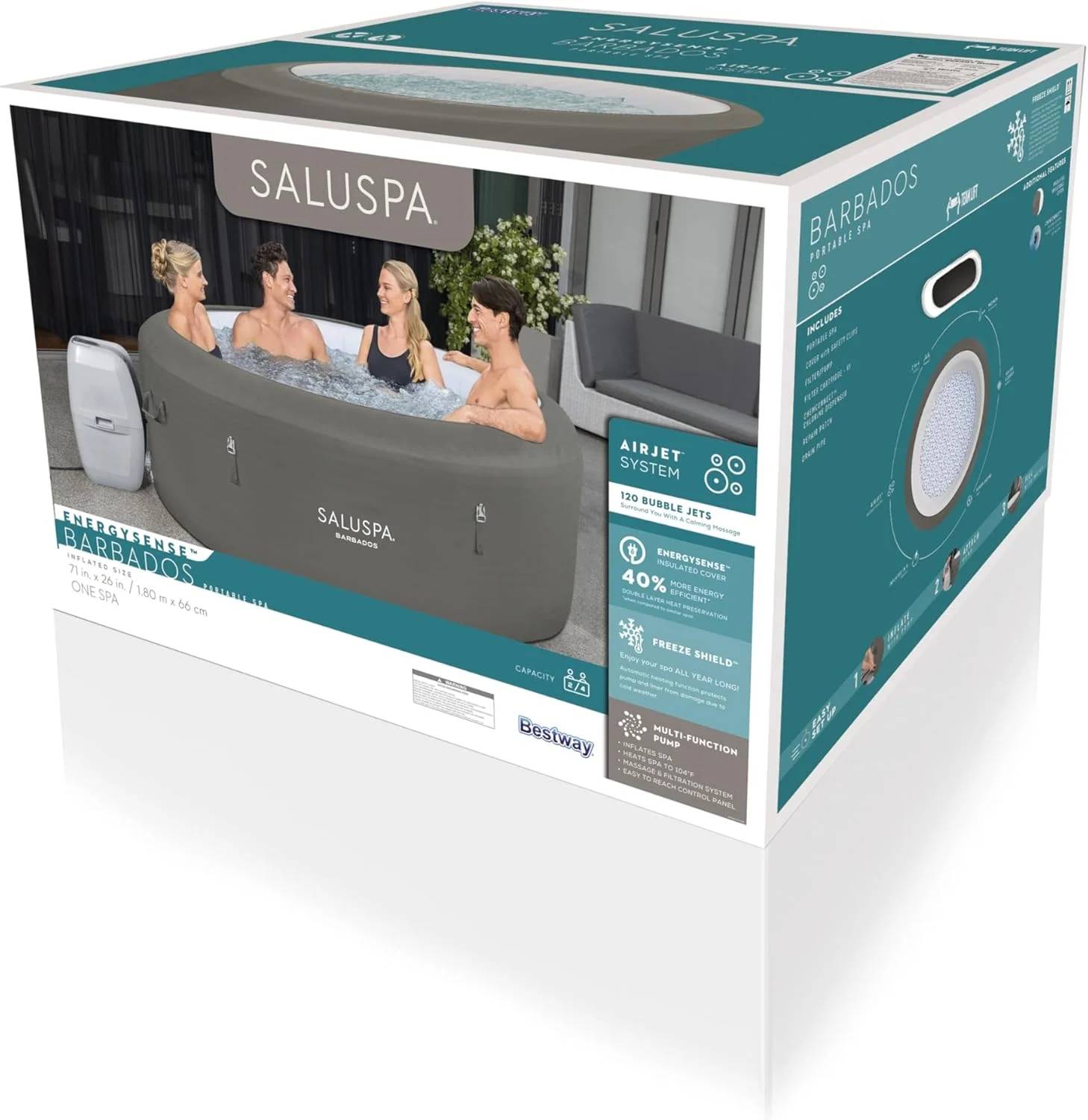 Barbados SaluSpa AirJet Inflatable Hot Tub