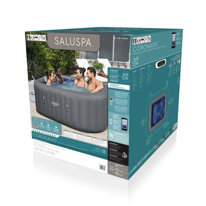 SaluSpa Coronado Energy-Efficient Smart AirJet Hot Tub