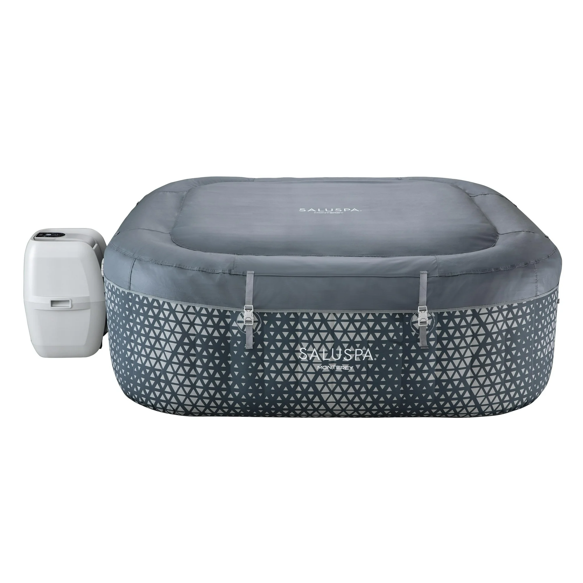 SaluSpa Monterey AirJet Outdoor Inflatable Square Hot Tub 4-6 Person